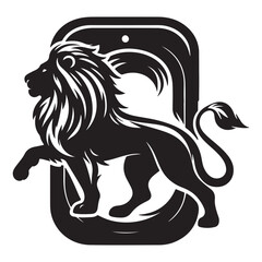 Fototapeta premium Majestic Lion Design A Powerful Symbol of Strength and Royalty