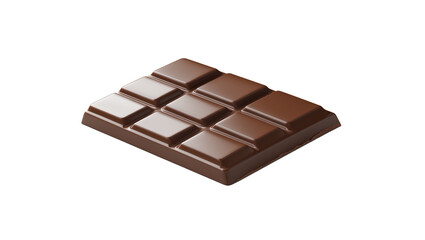 Delicious milk chocolate bar isolated against a white background ready to eat and enjoy tranparent background png image