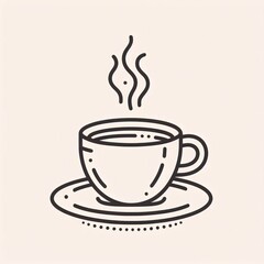 Obraz premium Coffee Cup Drawing