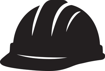 Safety Helmet Icon Vector Silhouette for Labor Theme