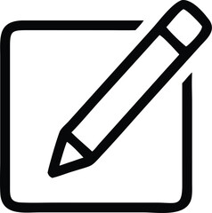 Edit text icon, pencil icon for app and web design, vector illustration,