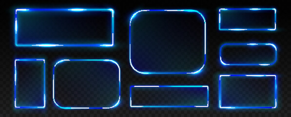 png transparent interface overlay with beveled glass panel smooth rectangle clean effect futuristic frame stylish glow crystal floating soft border digital template modern design element

