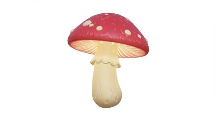 Enchanted Mushroom Lamp: A whimsical red mushroom lamp illuminates any space with enchanting charm.