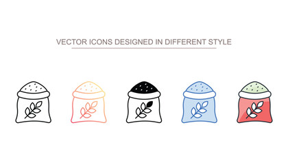 Wheat Flour icon design with white background stock illustration