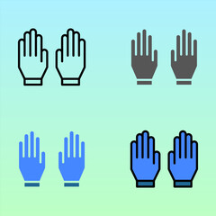 Medical Glove Icon Set
Deskripsi: Sterile gloves in line and filled styles, symbolizing hygiene and safety in medical procedures, ideal for hospital signage or health protocol visuals.