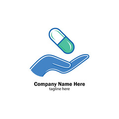 pharmacy logo design vector 
