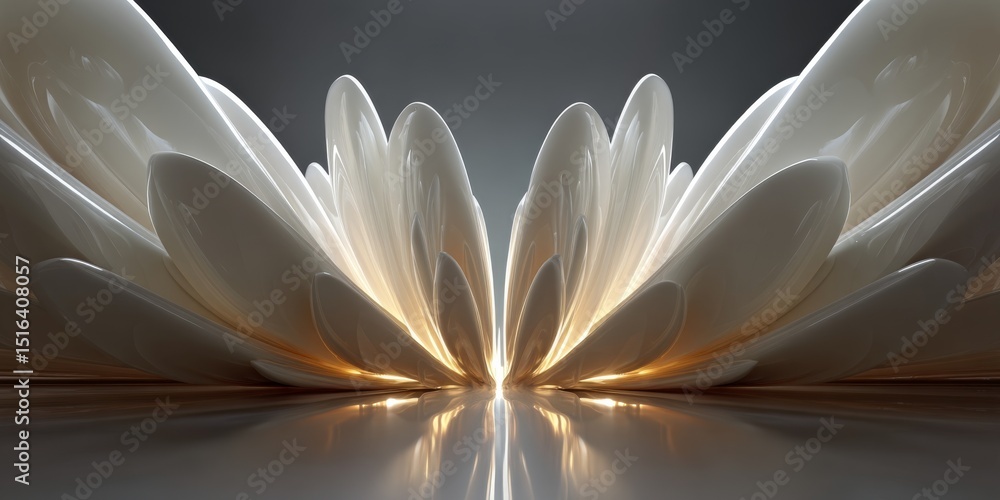 Poster creative abstract background featuring soft gradient shapes enhancing digital business environments 