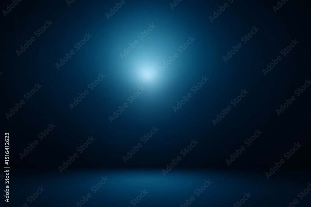 Poster Deep Blue Gradient Background With Minimalist Style, Perfect for Highlighting Text or a Logo in a Clean and Modern Design
