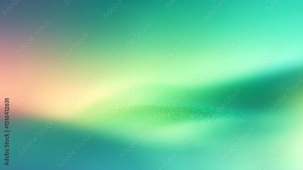 Aufkleber tranquil ombre gradient blending soft seafoam green and gentle teal for a serene atmosphere