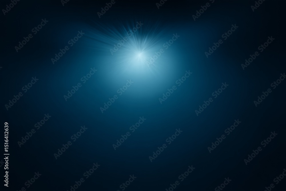 Aufkleber exploring the depths of creativity with a dark blue minimalist background that invites imagination a