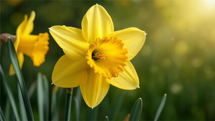 Fototapeta premium daffodils in spring