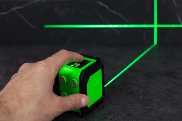 laser building level with green beams