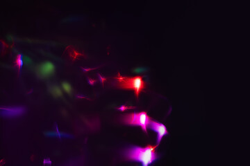 Soft rainbow light flares background or overlay