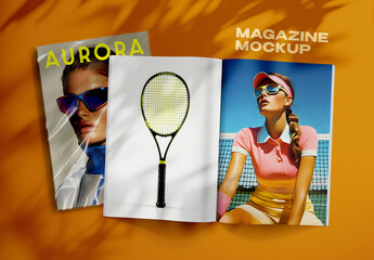 Opened Pages Magazine Mockup