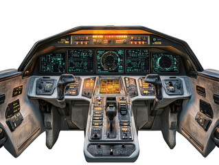 Isolated Spaceship Cockpit