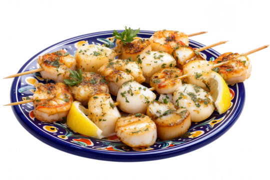 Delicious Grilled Seafood Skewers Shrimp and Scallops Recipe