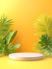 Obraz premium Tropical Product Display