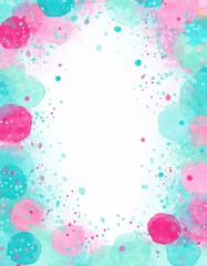 Generated image party paper colors, stationary 