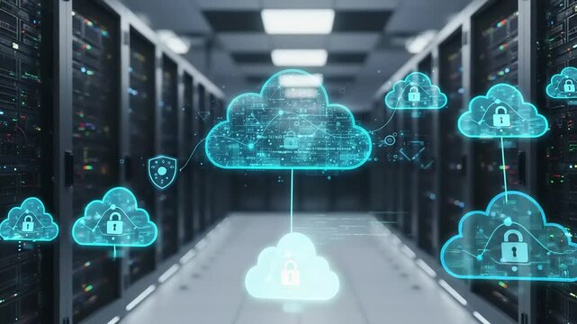 Cloud computing technology in a server room