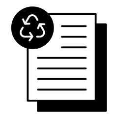 Fototapeta premium Paper Waste dualtone icon