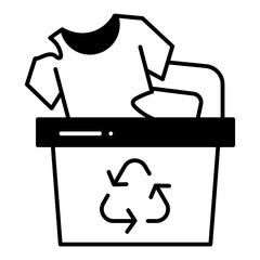 Fabric Waste dualtone icon