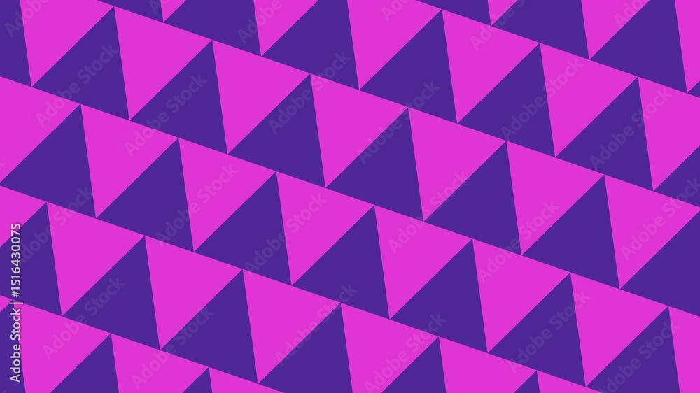 Poster dynamic purple pink triangle pattern animation