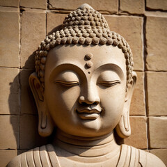 buddha statue isolated on white