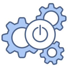 Power Control Blue Icon