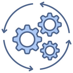 Automation Blue Icon
