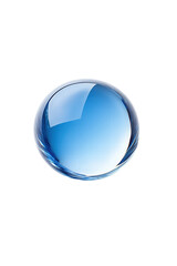 Isolated Blue Glass Ball