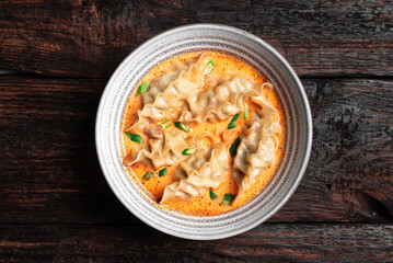 Thai Coconut Curry Dumpling Soup
