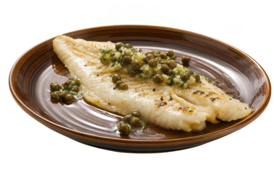 Delicious Grilled Fish Fillet with Caper Sauce Recipe