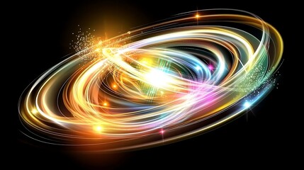 Abstract swirling lights