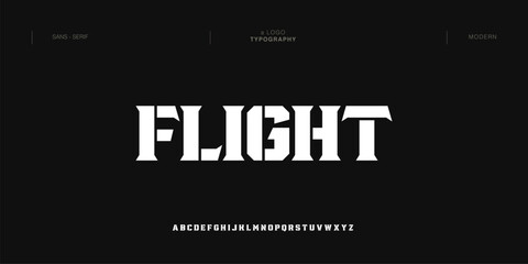 Flight Minimal luxury font alphabet logo. Typography beauty fashion elegant minimalist serif italic fonts decorative wedding vintage retro logos. vector illustration