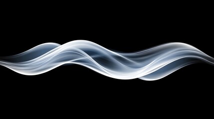 Abstract wavy smoke design