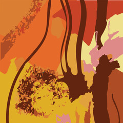 Abstract background conveying a warm autumn mood