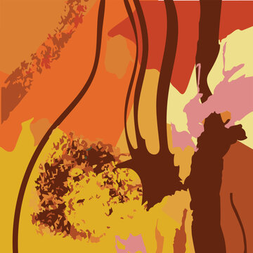 Abstract background conveying a warm autumn mood