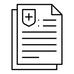 Medical Claim line icon