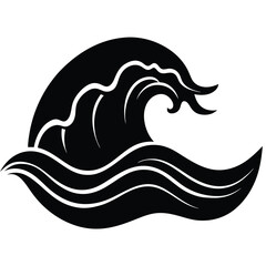 Obraz premium vector illustration of a abstract wave background