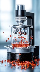 Liquid Analysis in Laboratory, Science Experiment, Modern Research Environment