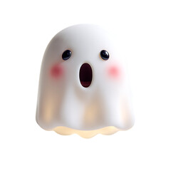 Cute Ghost Character Illustration Spooky Halloween Design PNG Transparent Background Isolated