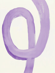 minimalist artwork painting in purple