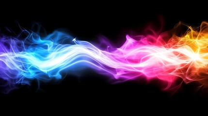 Abstract colorful smoke design