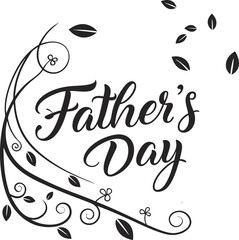 Beautiful Typography on Happy Father's Day Father's Day celebration Father's Day Greetings card