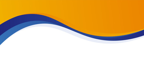 blue and yellow wavy shape background. suitable for business poster design, corporate banner, presentation, flyer, social media post.