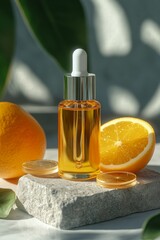 Floral Aromatherapy Oil with Sliced Oranges