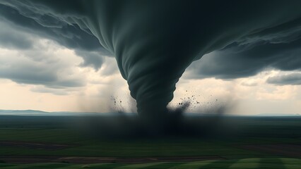 Illustration of black Tornado 