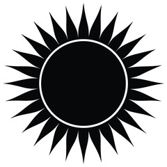sun icon vector illustration