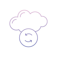 Cloud Scan Vector icon