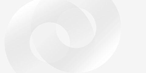 White abstract background. Modern circle lines pattern. Futuristic concept. Minimal geometric design